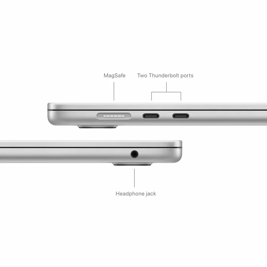 Apple MacBook Air 15.3"  Apple M3 (8C CPU/10C GPU), 16 GB, 256 GB, Silver, 2024 — Image №7
