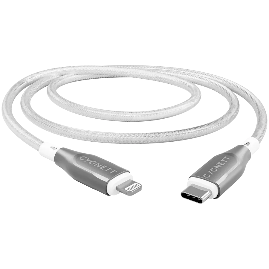 CYGNETT USB-C to Lightning Cable, 2 m, White — Image №1