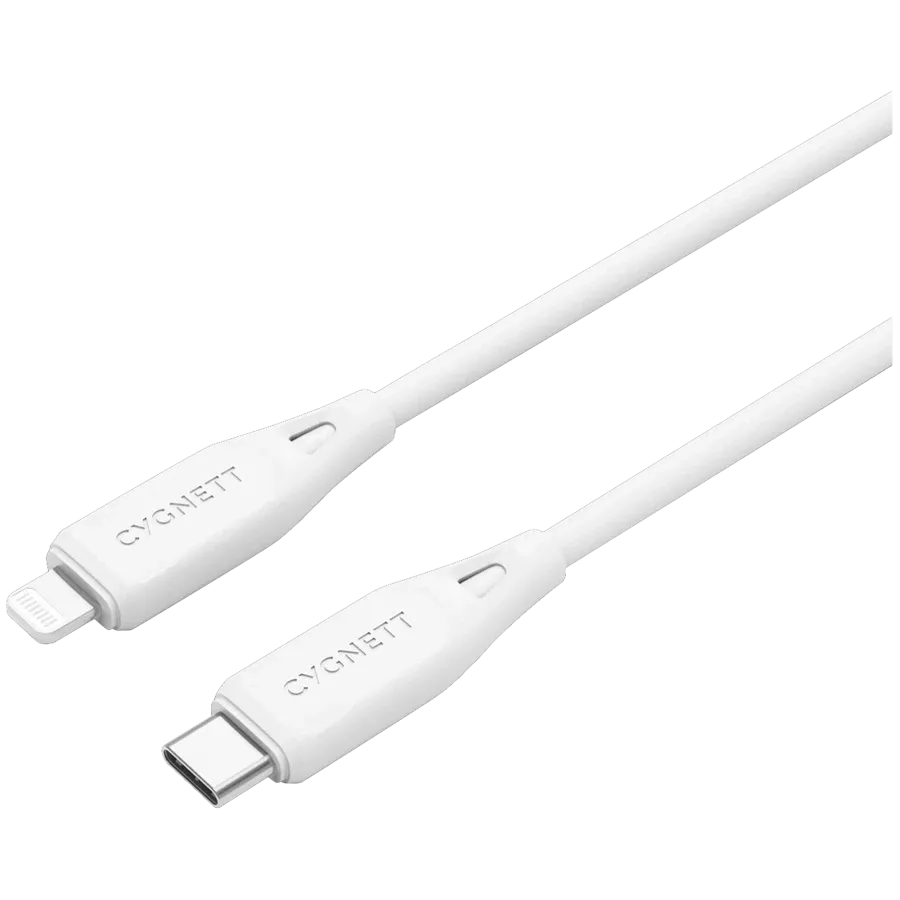 CYGNETT Кабель USB-C на Lightning, 1 м, Белый — Изображение №1
