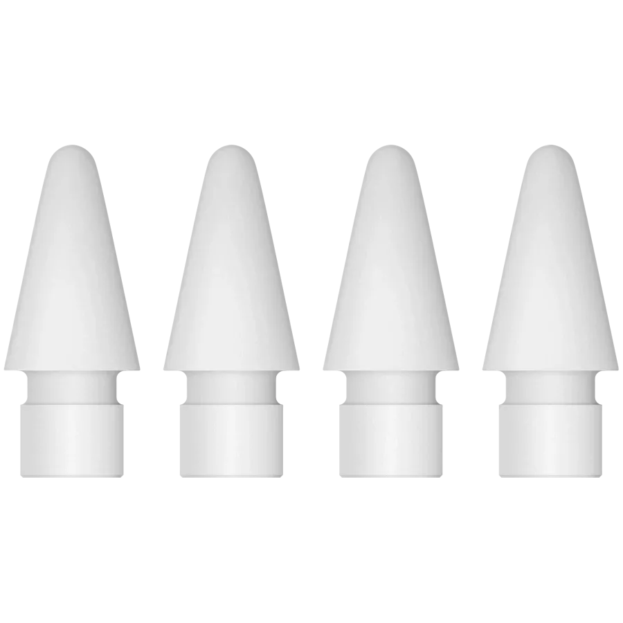 APPLE  for Apple Pencil Pro, Apple Pencil (2nd generation), Apple Pencil (USB-C) and Apple Pencil (1st generation), ՍպիտակTips - 4 pack — image №1
