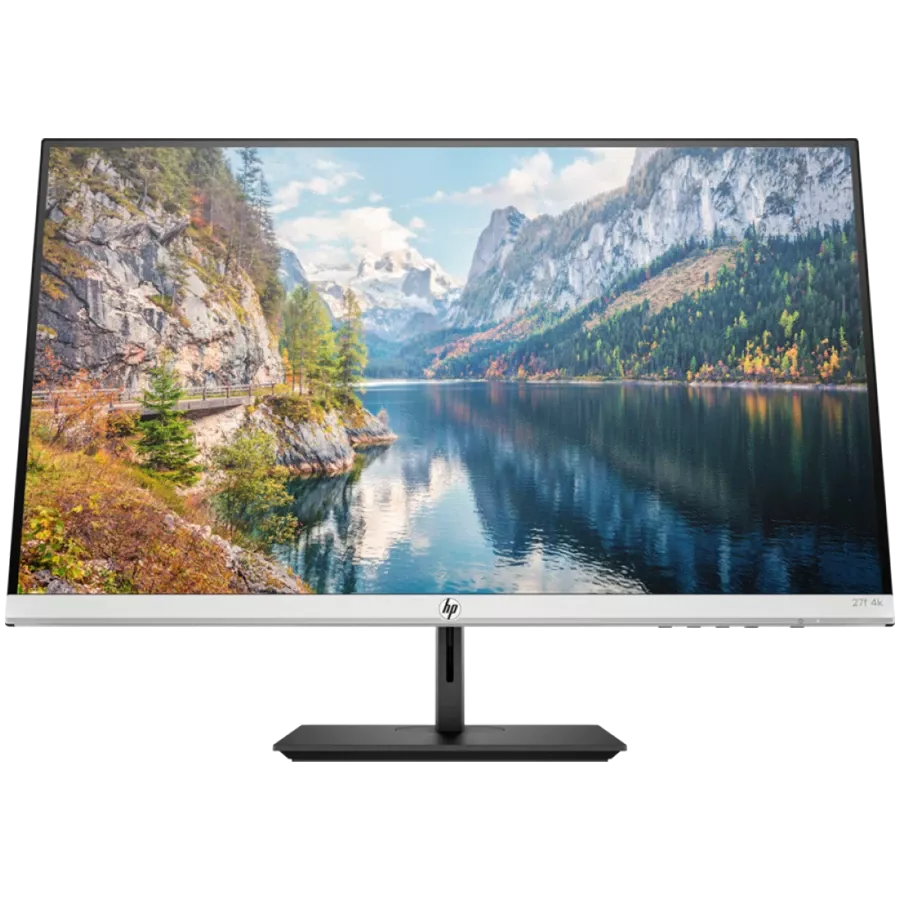 HP INC 27f Monitor LED (27", 3840x2160, IPS) Μαύρος — Εικών №1