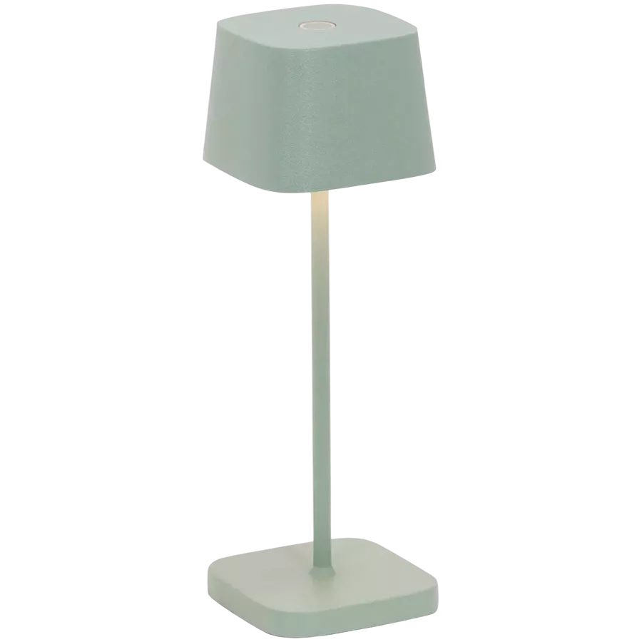 ZAFFERANO OFELIA MICRO TABLE LAMP 67x67x200mm. PAINTED SAGE GREEN 2.2W LED 60-73lm. — Image №1