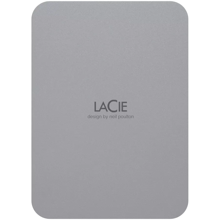 HDD External LACIE Mobile Drive (2TB, USB 3.2 Gen 1) Gray — Image №1