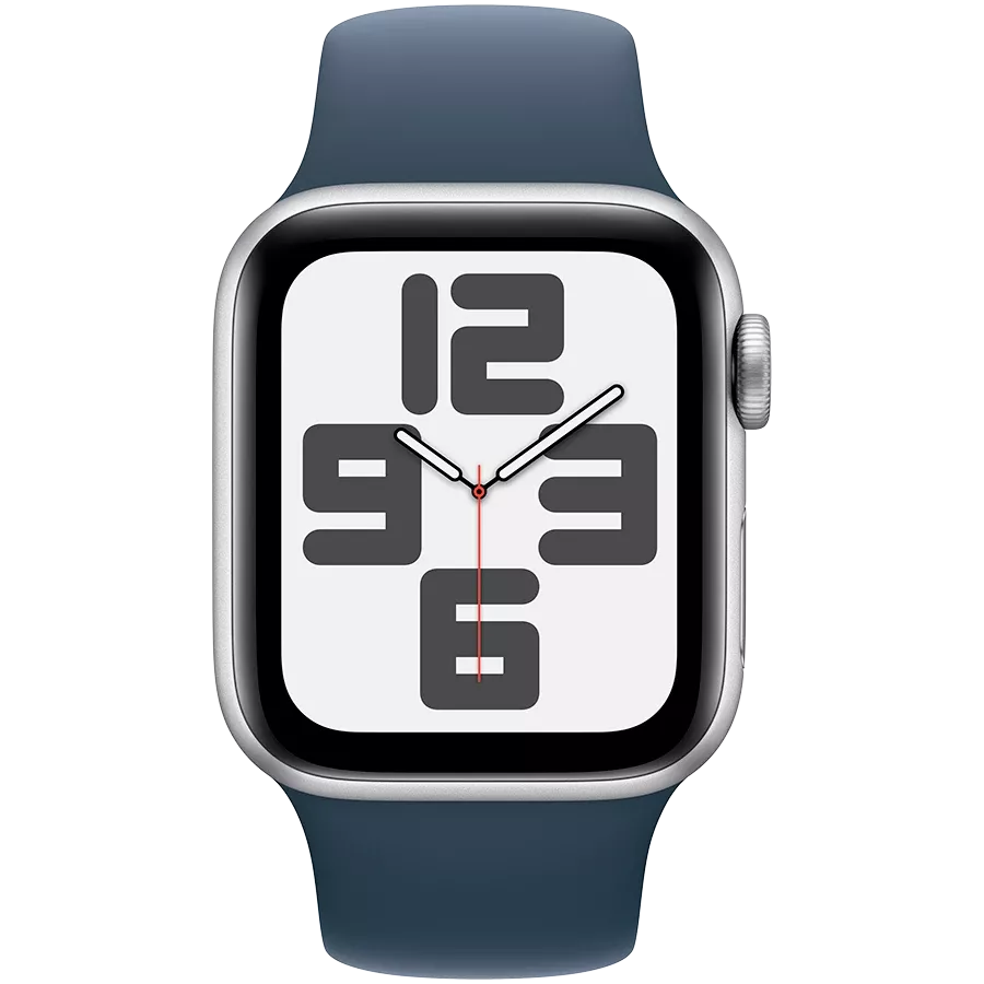 Apple Watch SE GPS Gen.2 (2023), 40мм, Серебристый, Storm Blue Sport Band, S/M — Изображение №2