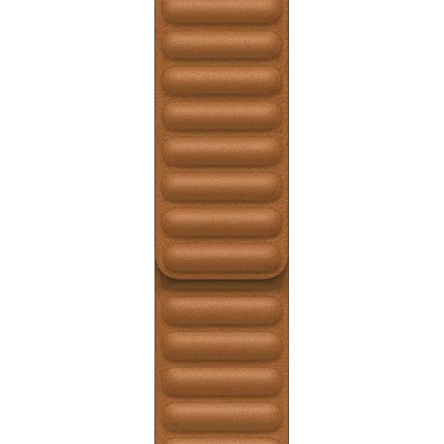 Band APPLE 41mm Leather Link - M/L Golden Brown — image №1