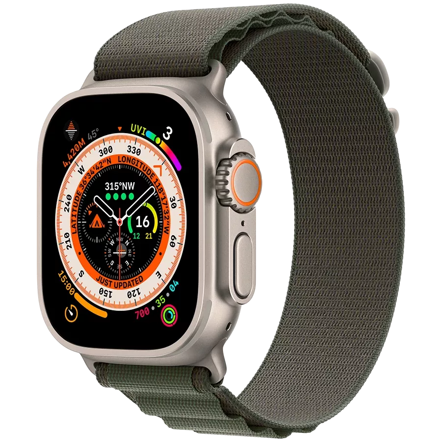 Band APPLE 49mm Loop - Medium Alpine Loop - Medium Green for Apple Watch 44/45/49 mm — Image №2