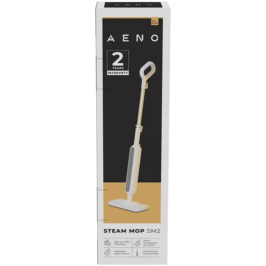 AENO SM2 Steam Mop, Gray/White — Image №13
