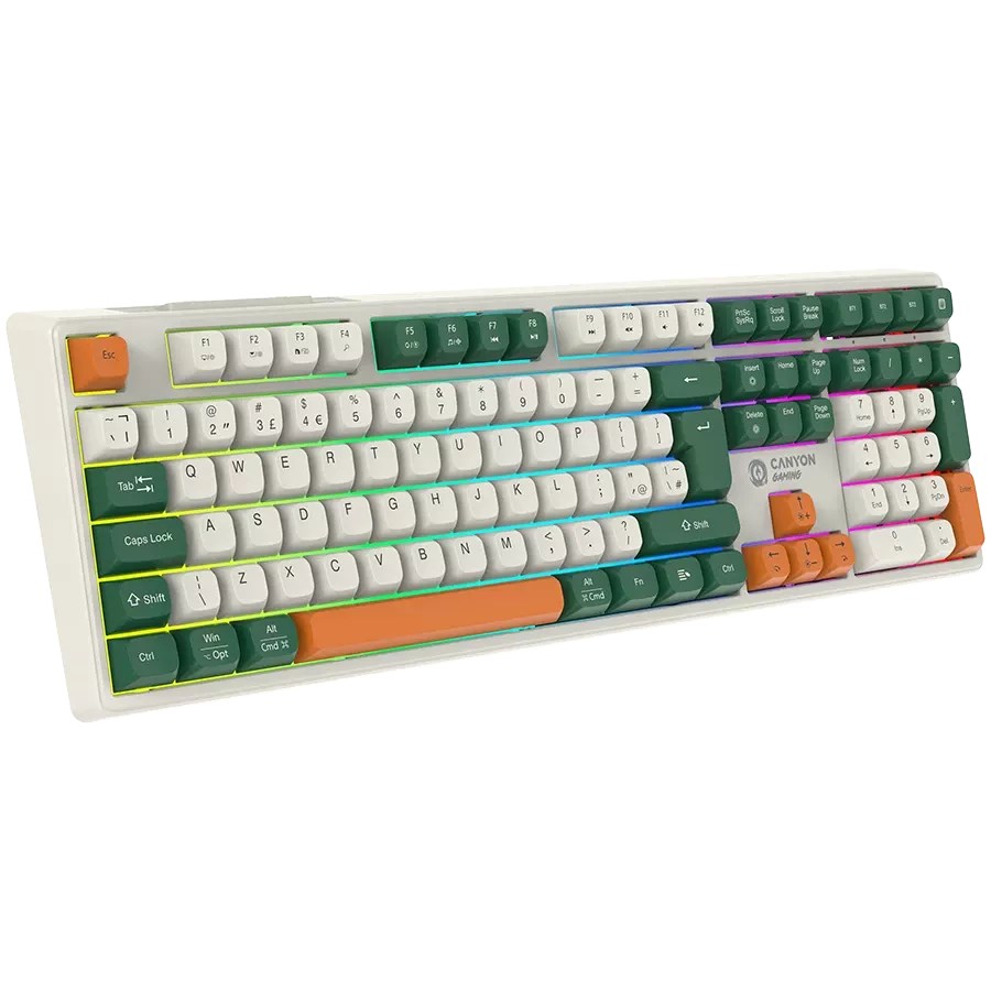 CANYON GKW-11 Gaming Keyboard, Wired and Wireless, Black — Image №4