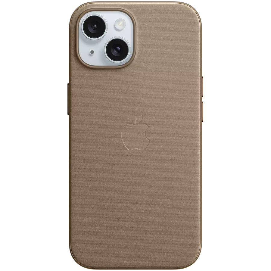 Case APPLE FineWoven Case with MagSafe Taupe for iPhone 15 — Image №1