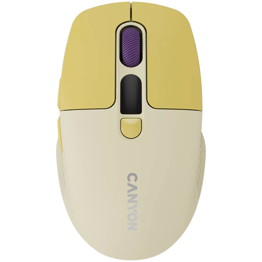 CANYON Mouse MW-26, Wireless, Yellow — Image №1