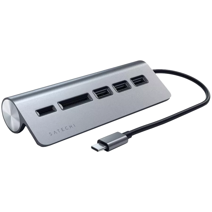 USB Hub SATECHI  USB-C Combo Hub  Մոխրագույն — image №1