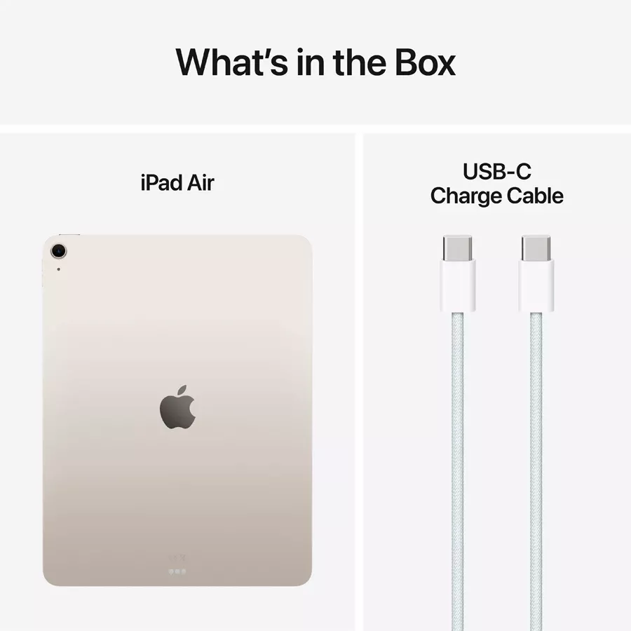Apple iPad Air 13 (M3), 256 GB, Wi-Fi, 2025, Starlight — Image №9