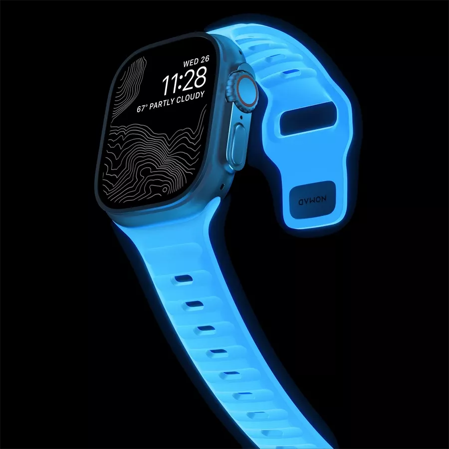 Ремінець Nomad Sport Icy Blue Glow 46mm/49mm (NM01123385) — Зображення №4
