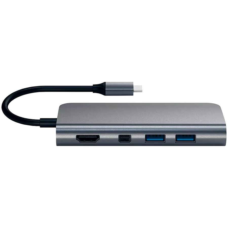 Multiport Adapter SATECHI  ST-TCMM8PA  Space Gray — სურათი №3