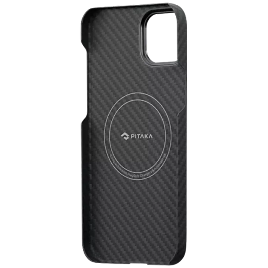 Чохол PITAKA MagEZ Case 3 with MagSafe Чорний/Сірий для iPhone 14 — Зображення №3