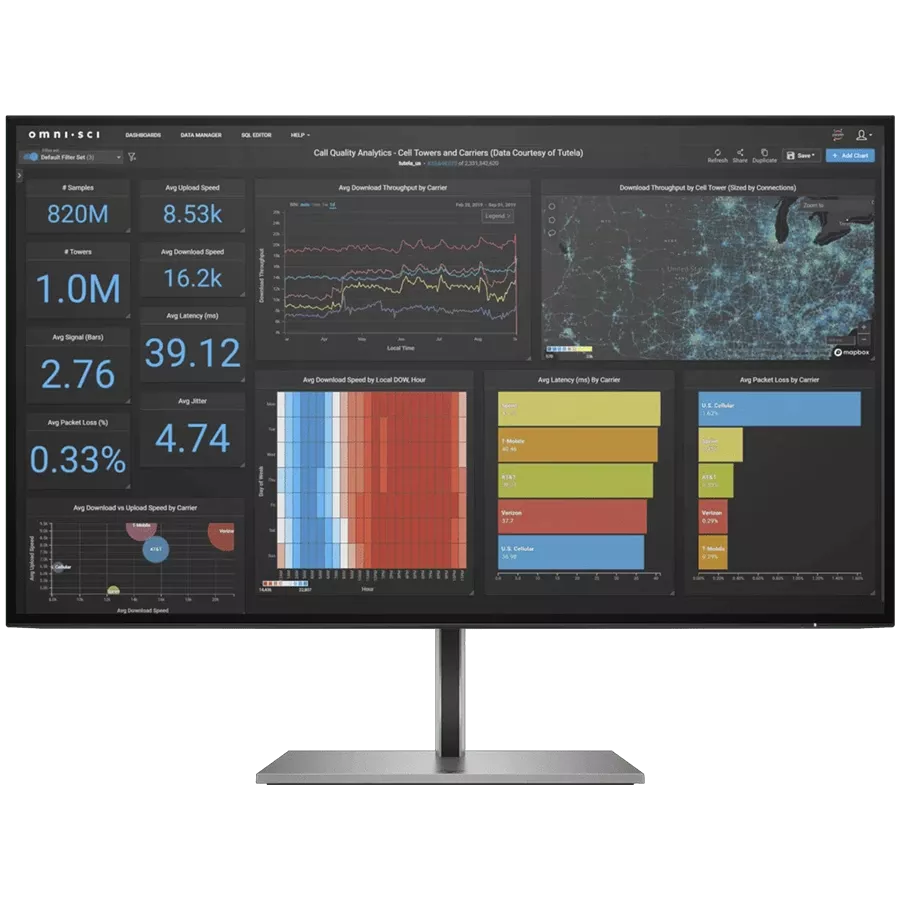 HP INC Z27q G3 Monitor LED (27", 2560x1440, IPS) Μαύρος — Εικών №1