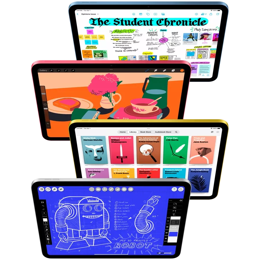 Apple iPad (A16), 512 GB, Wi-Fi+5G, 2025, Pink — Image №3