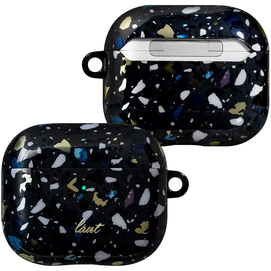 LAUT Θήκη TERRAZZO , Μαύρος for AirPods (Gen3) — Εικών №1