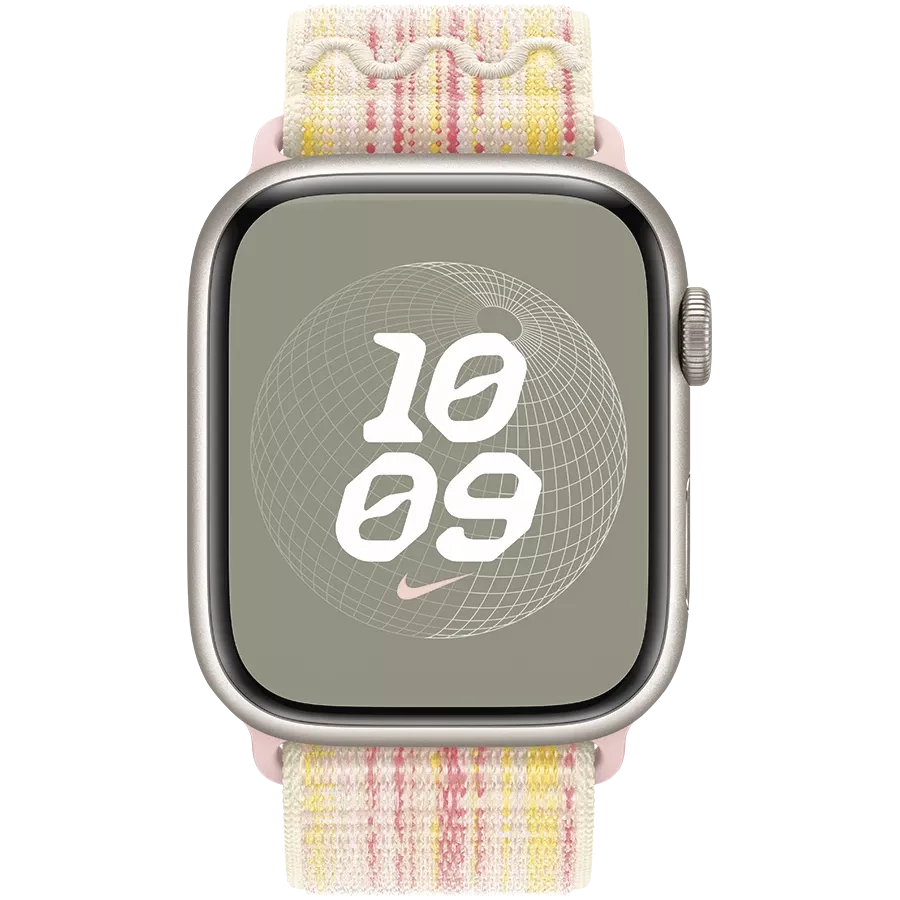 Ремешок APPLE 45мм Nike Sport Loop Nike Sport Loop Starlight/Pink для Apple Watch 42/44/45/49 mm — Изображение №3