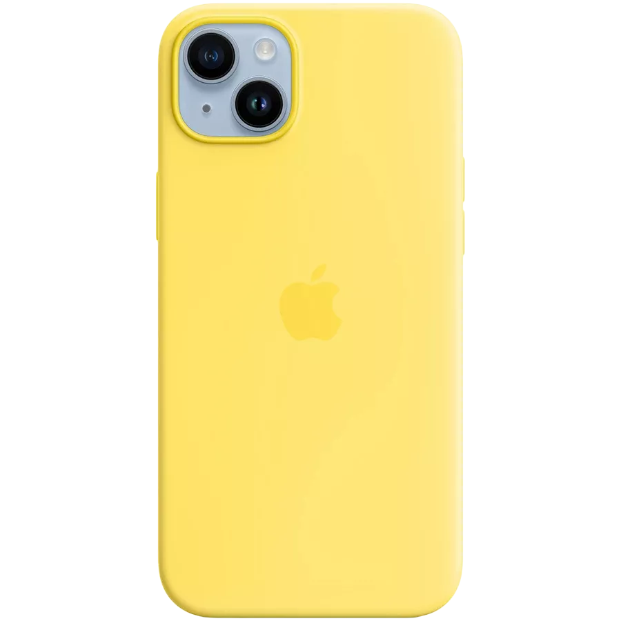 Husă APPLE din silicon cu MagSafe pentru iPhone 14 Plus, Canary Yellow — image №1