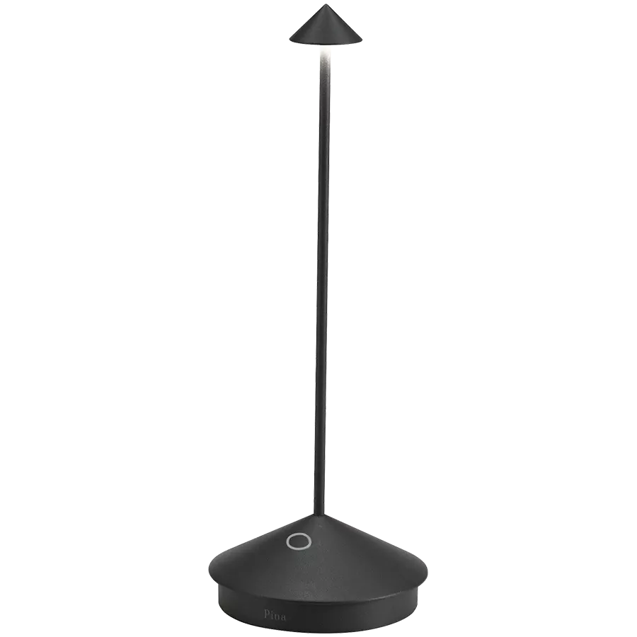 ZAFFERANO PINA PRO TABLE LAMP 105x290mm. PAINTED MATT BLACK 2.2W LED 173lm. — Image №1