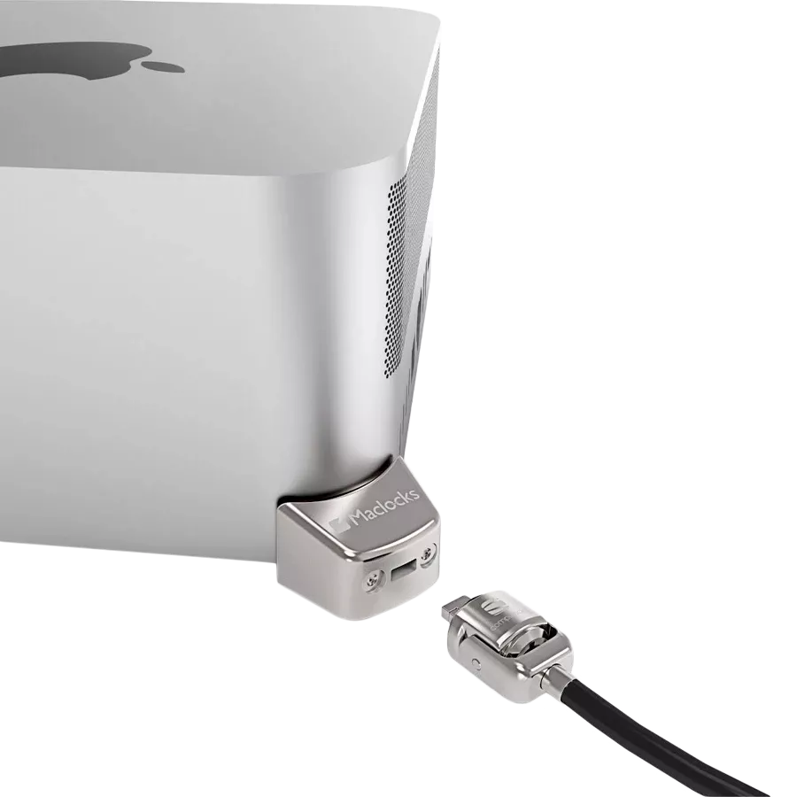 COMPULOCKS T-slot Ledge Lock Adapter for Mac Studio, Silver — Image №1