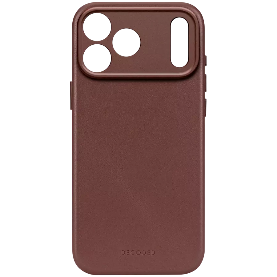DECODED Чехол Leather case with MagSafe, Коричневый для iPhone 17 Pro — Изображение №2