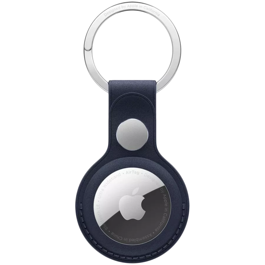 APPLE FineWoven Key Ring за AirTag, Тёмно-Синий — Зображення №1
