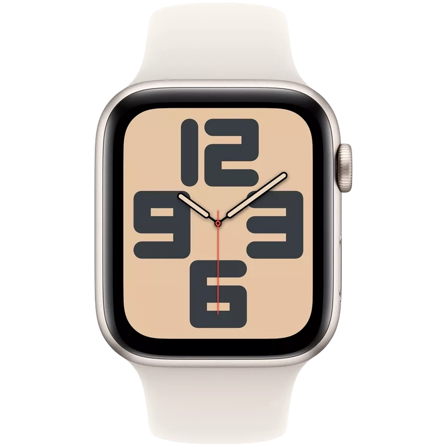Apple Watch SE GPS Gen.2 (2024), 44mm, Starlight, Starlight Sport Band, S/M — Image №2