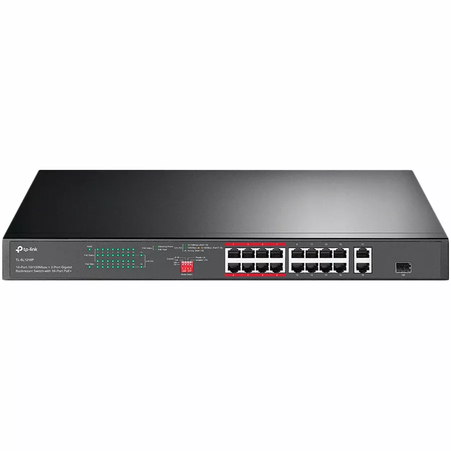 TP-LINK Сетевой коммутатор TL-SL1218P — Изображение №1 TP-LINK Сетевой коммутатор TL-SL1218P — Изображение №1