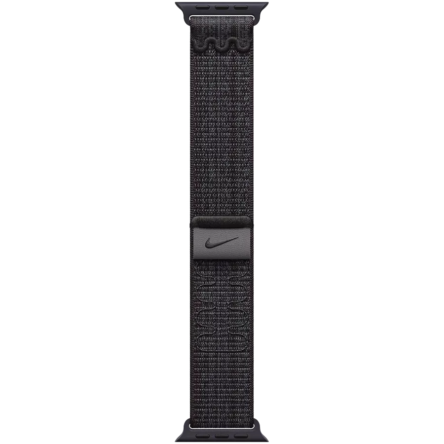 Ремешок APPLE 45мм Nike Sport Loop Nike Sport Loop Чёрный/Синий для Apple Watch 42/44/45/49 mm — Изображение №2