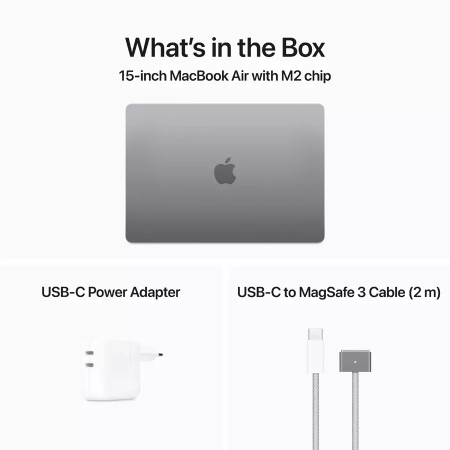 MacBook Air 15.3"  M2 (8C CPU/10C GPU), 8 GB, 256 GB, Space Gray — Image №11