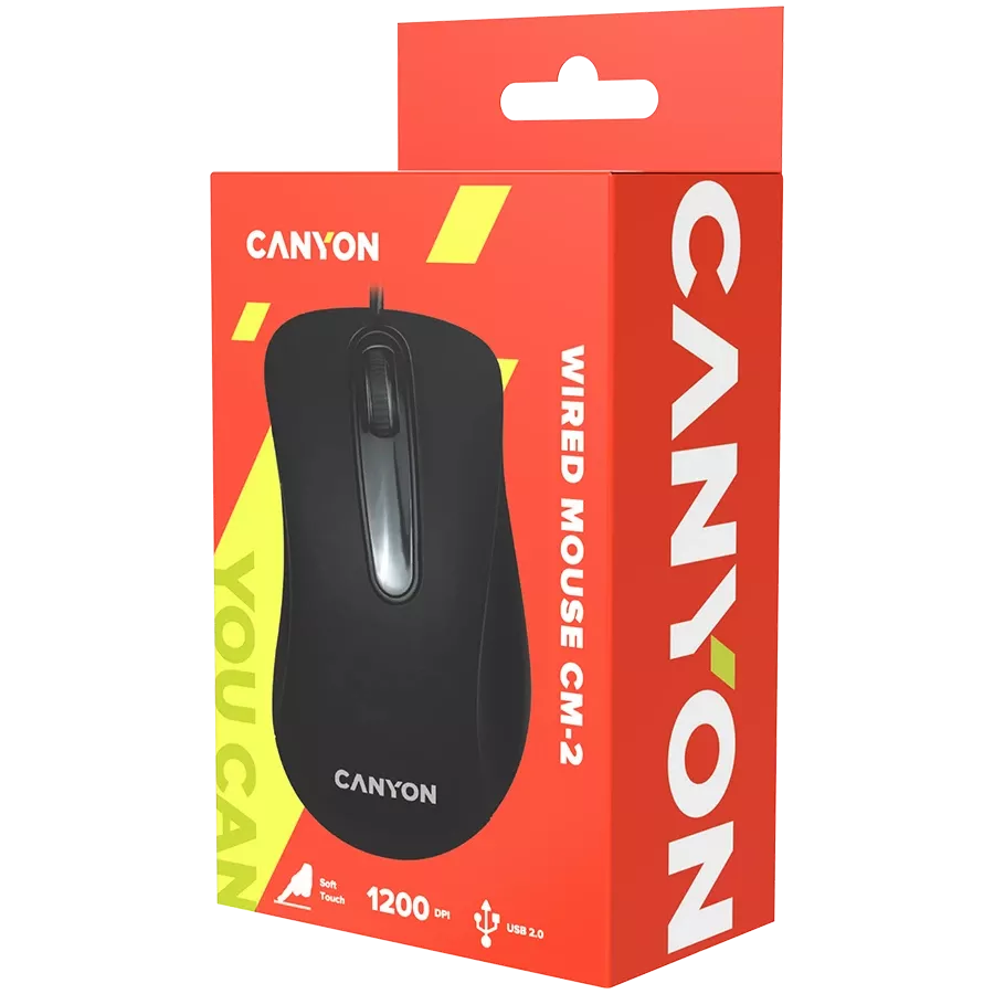 Мышь CANYON CM-2 USB Black (CNE-CMS2) — Изображение №3