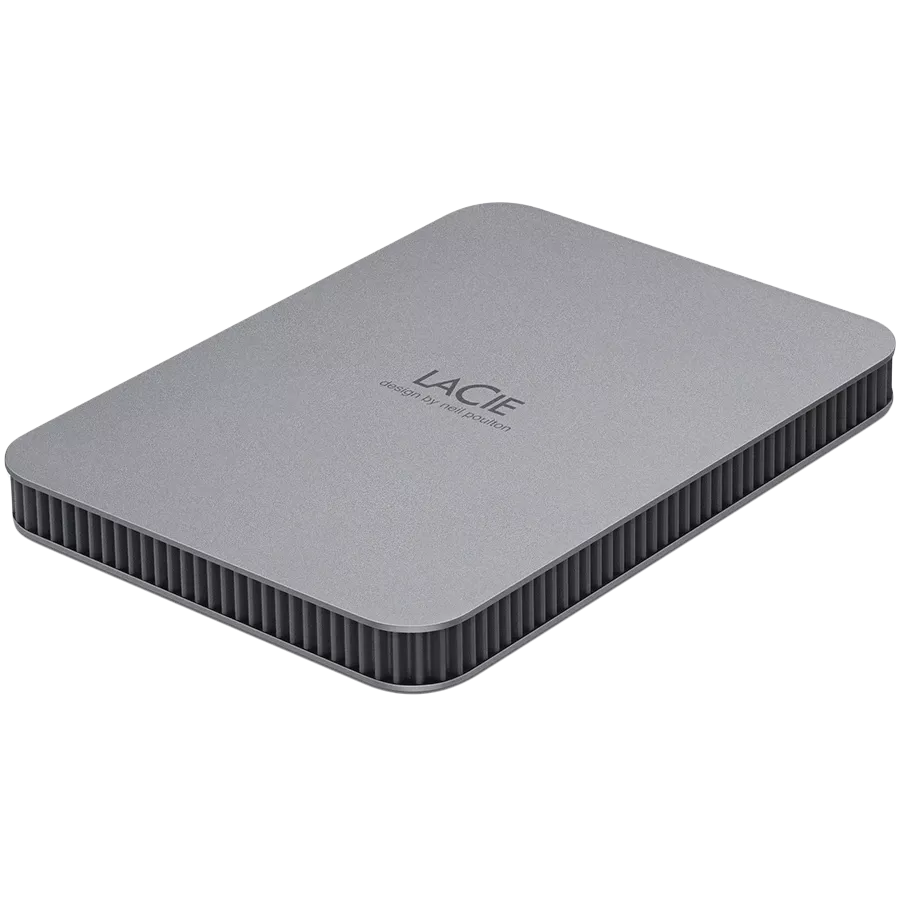 HDD External LACIE Mobile Drive (2TB, USB 3.2 Gen 1) Gray — Image №2
