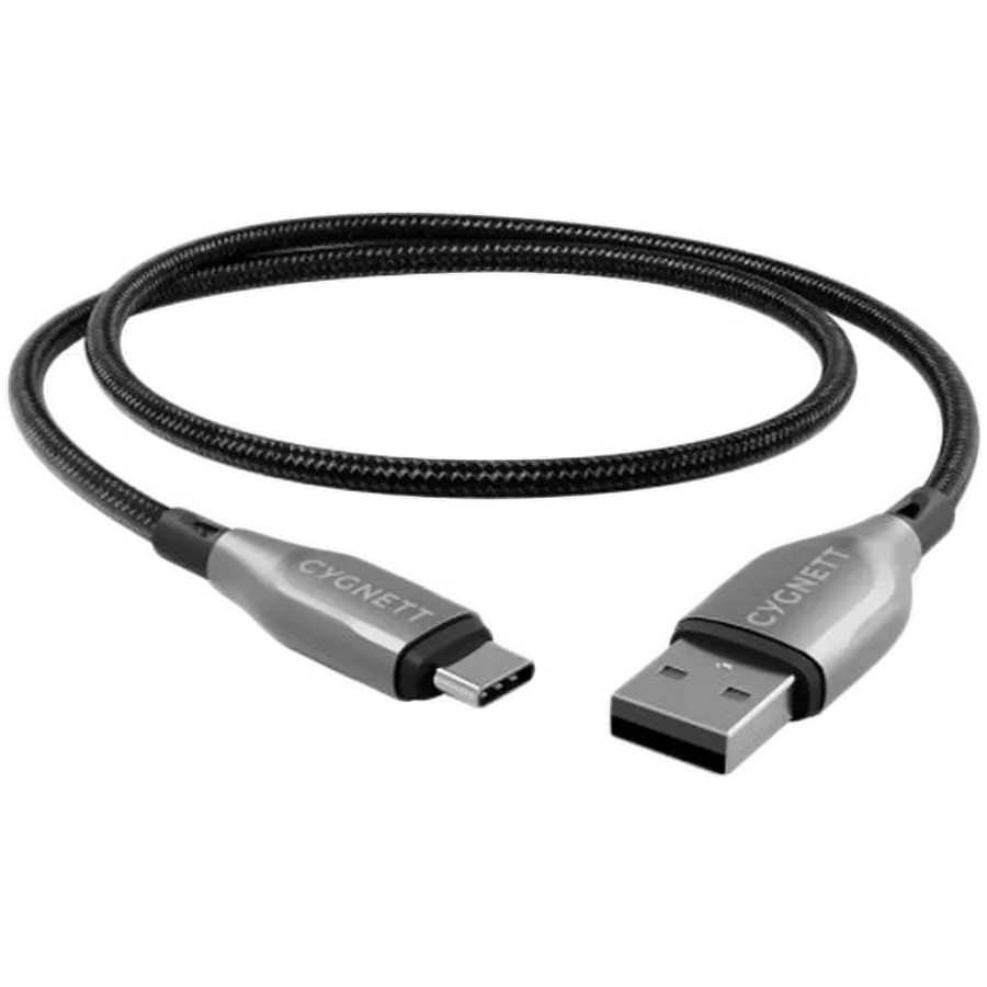 CYGNETT Καλώδιο USB-C σε USB, 1 μετρητής, Μαύρος — Εικών №1