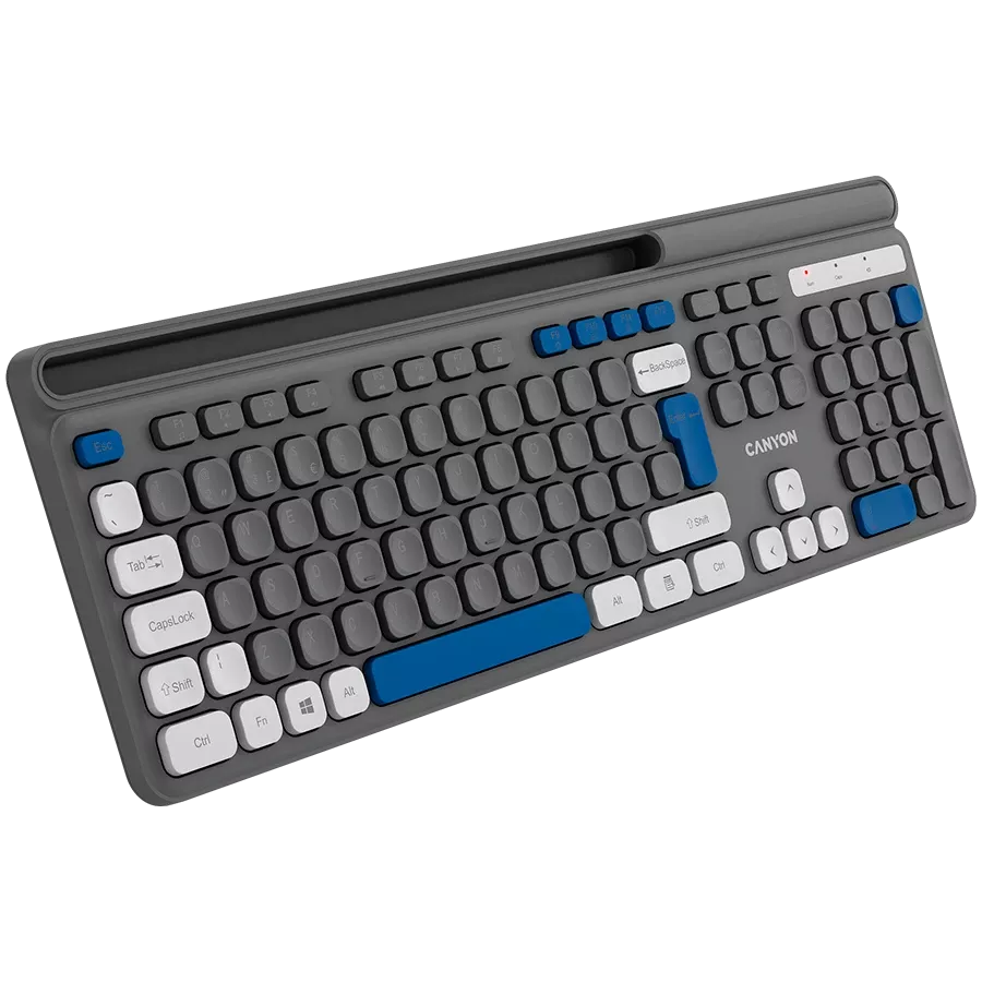 CANYON HKB-W03 Πληκτρολόγιο, Ασύρματο, Γκρι — Εικών №4