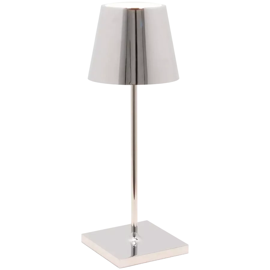 ZAFFERANO POLDINA PRO MINI TABLE LAMP 111x300mm. CHROME 2.2W LED 192/200lm. — Image №1