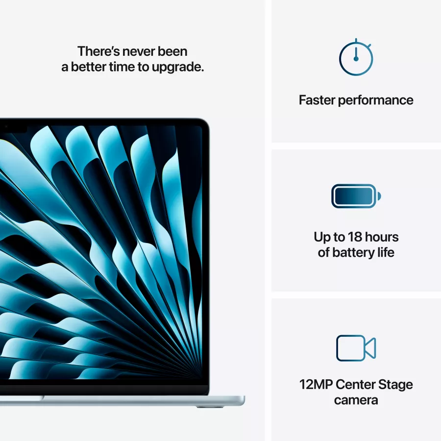 Apple MacBook Air 15.3"  Apple M4 (10C CPU/10C GPU), 24 GB, 512 GB, Sky Blue, 2025 — Image №11