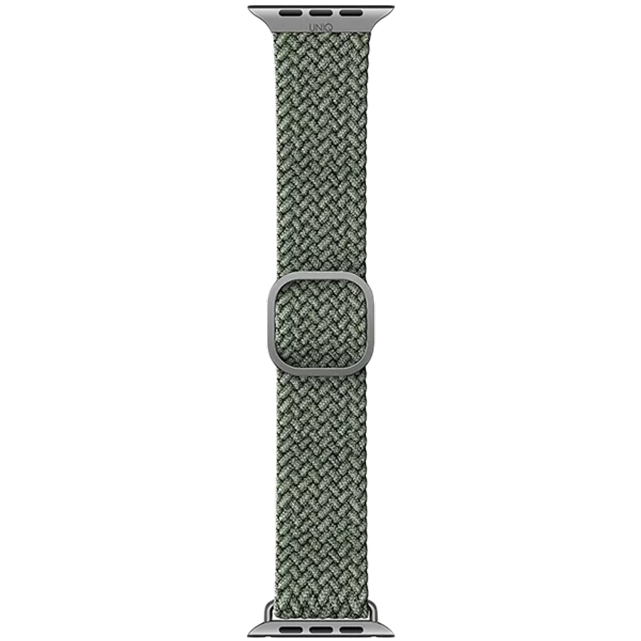 Band UNIQ ASPEN Strap Braided for Apple Watch 42/44 ASPEN Strap Կանաչ for Apple Watch 42/44/45 mm — image №2