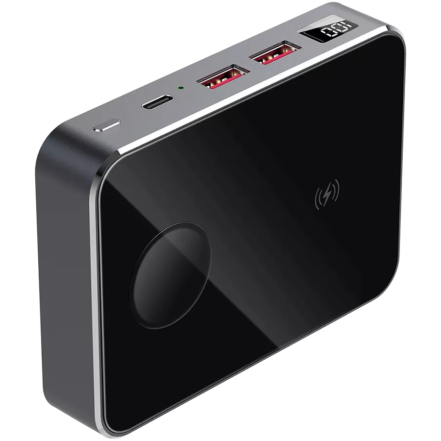 PRESTIGIO Graphene PD Watch Power Bank, 10000 mAh, Ασημί — Εικών №5