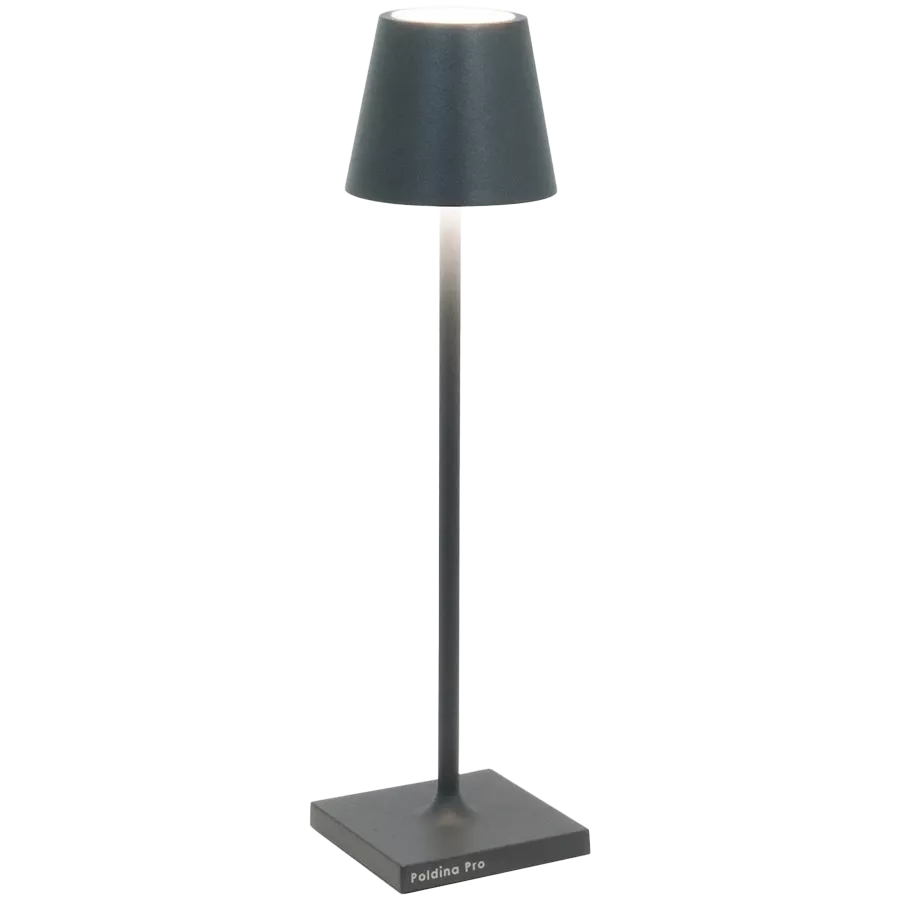 ZAFFERANO POLDINA PRO MICRO TABLE LAMP 70x275mm. MATT DARK GRAY- 1.8W - DYNAMIC WHITE- — Изображение №1