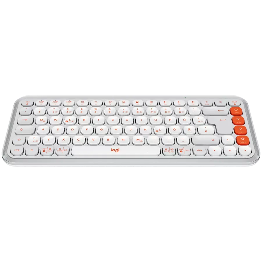 LOGITECH POP ICON KEYS Keyboard, Wireless, White, US EN — Image №2