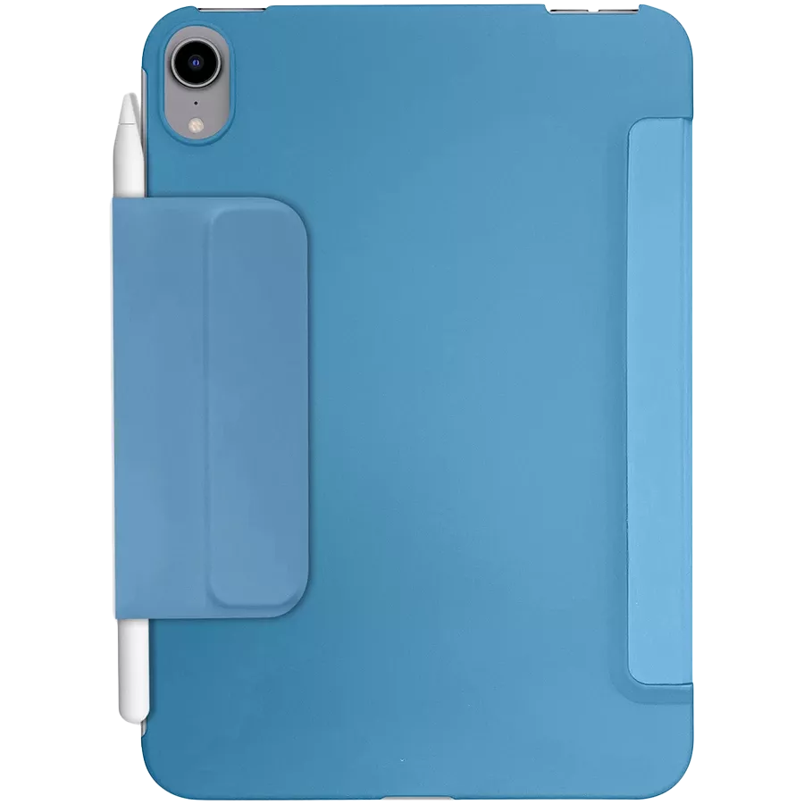 Обложка Smart Folio MACALLY Bookstand  Синяя для iPad mini (6-го поколения) — Изображение №5