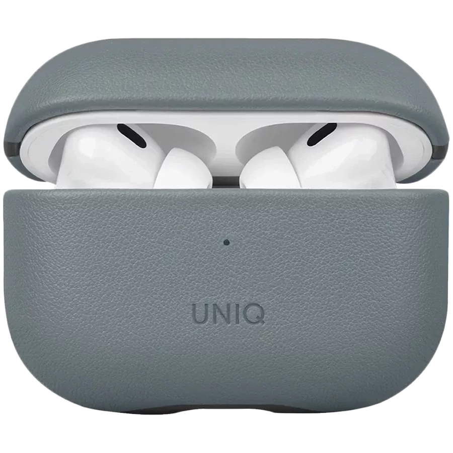 Чехол UNIQ Lyden DS Leatherette  Washed Blue/Black для AirPods Pro (Gen2) — Изображение №1