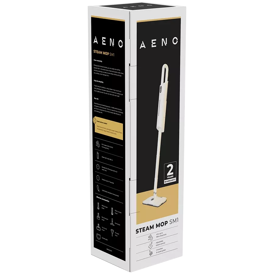 AENO SM1 Steam Mop, White — Image №6
