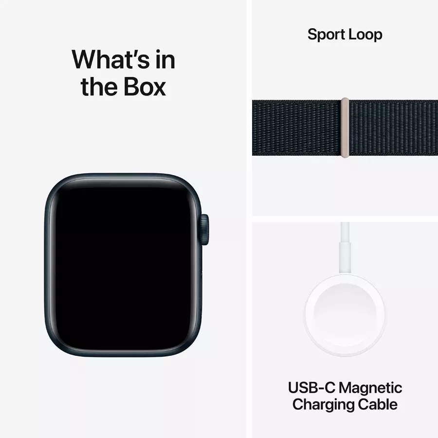Apple Watch SE GPS Gen.2 (2023)  Midnight Sport Loop, 44mm, Midnight — Image №8
