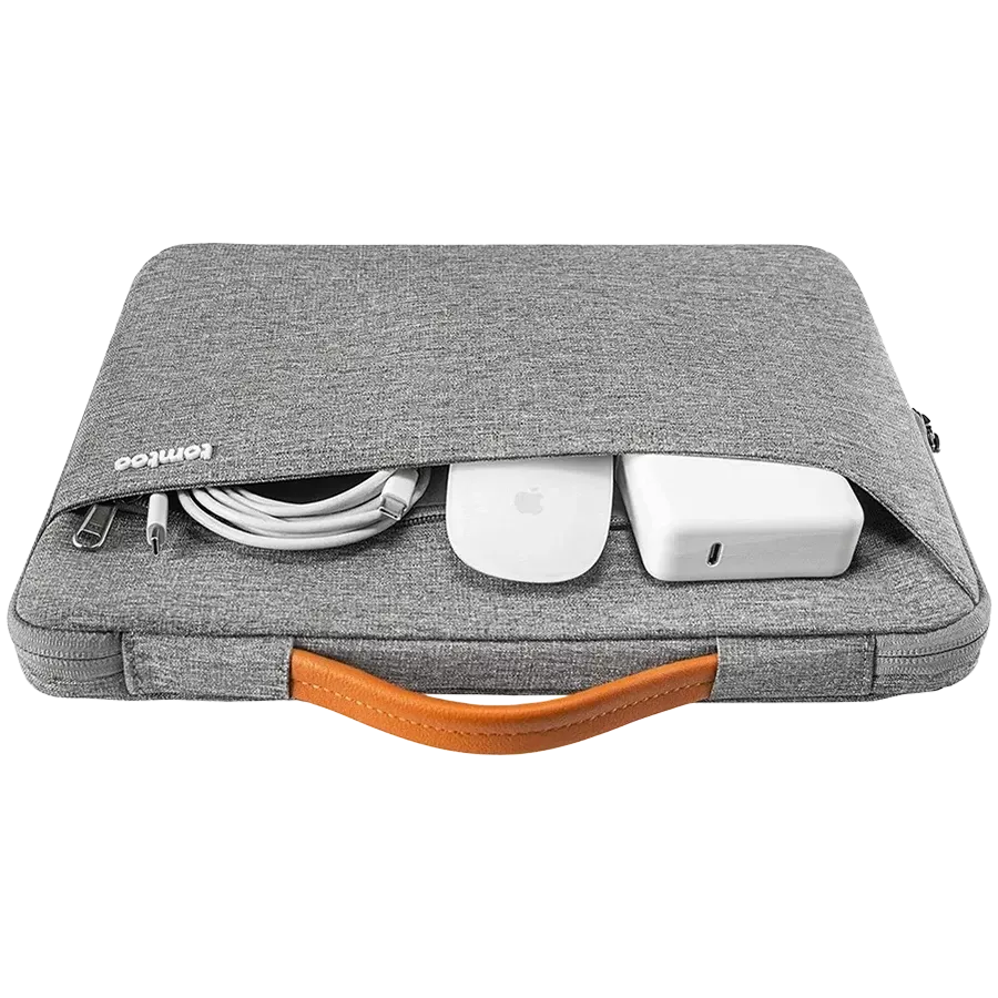 TOMTOC Պայուսակ Handbag A22  Մոխրագույն for Notebook up to 14"/MacBook Pro 14 — image №3