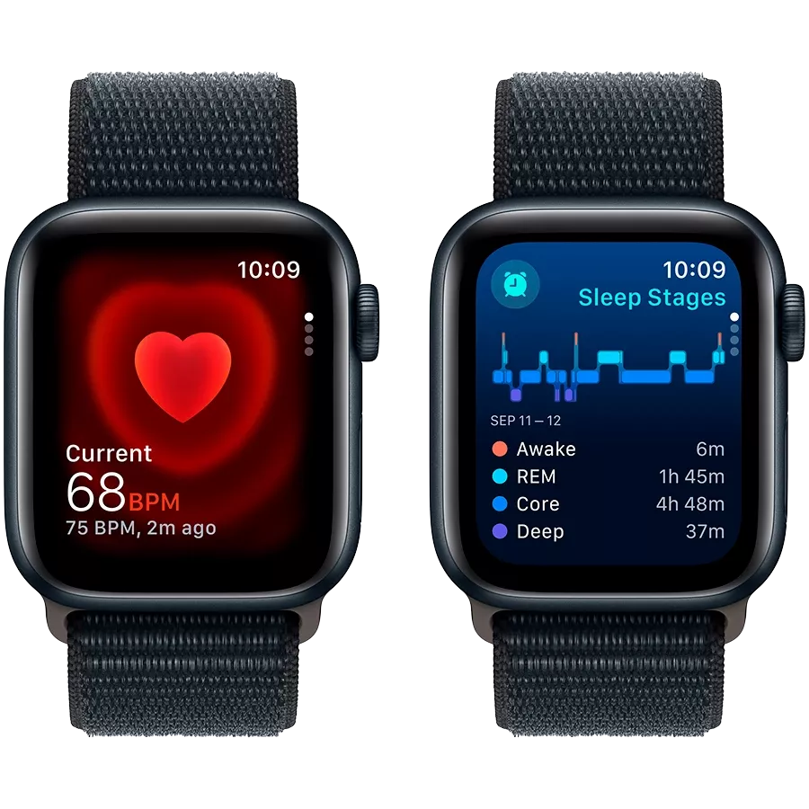 Apple Watch SE GPS Gen.2 (2023), 40mm, Midnight, Midnight Sport Loop — Зображення №5