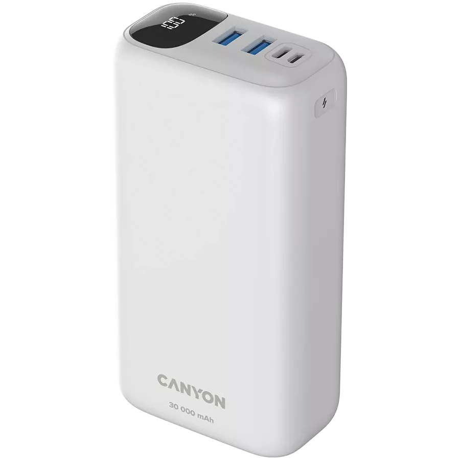 CANYON PB-301 Живлення - зарядний пристрій для батареї, 30000 мА/год, Літій-полімерний — Зображення №2
