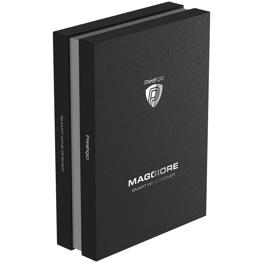 PRESTIGIO Maggiore Έξυπνο ανοιχτήρι κρασιού, Μαύρο / Ασημί — Εικών №10